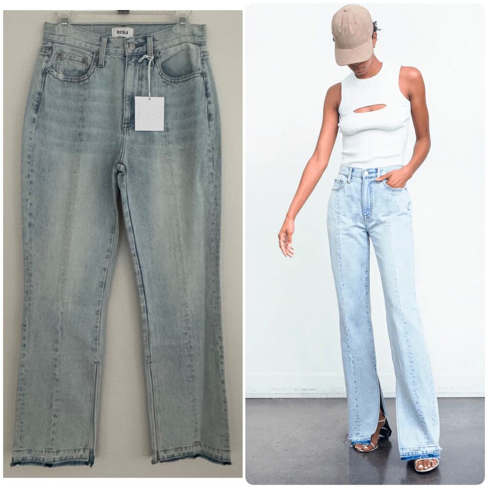 Pistola Alexa High Rise Toscano Flare Jeans